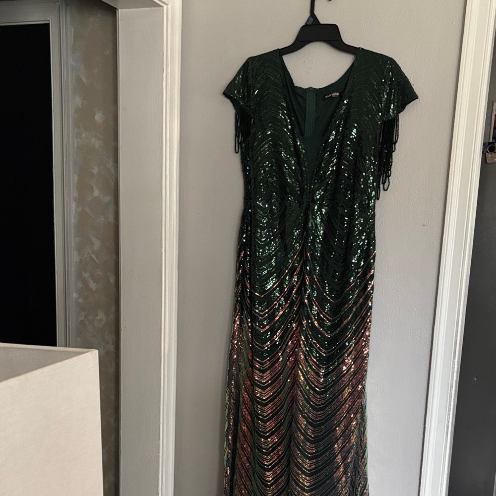 BABEYOND Women's Green Dress - Picture 4 of 10
